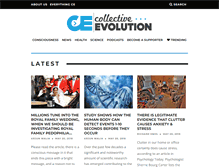 Tablet Screenshot of collective-evolution.com